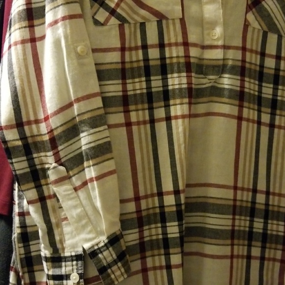 Tunic length half button top - Picture 4 of 5